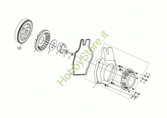 Picture of Gruppo avviamento MOTORE K7000 HDR (EURO5) Motore