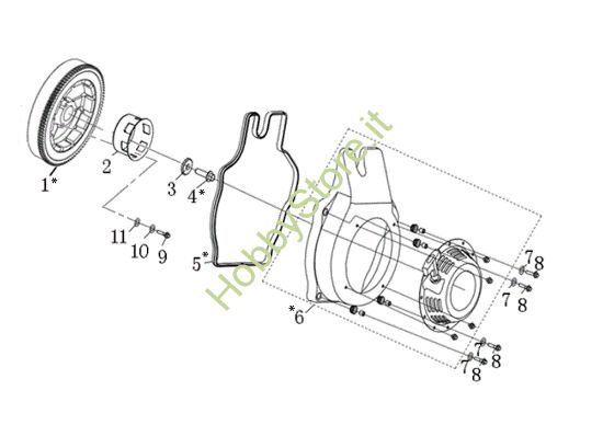 Picture of Gruppo avviamento Easy start MOTORE K7000 HDR (EURO5) Motore
