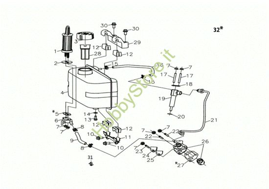 Picture of Serbatoio completo MOTORE K7000 HDR (EURO5) Motore