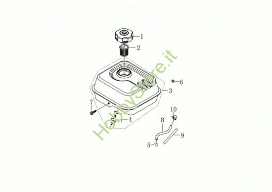 Picture of Serbatoio MOTORE K900 HR (EURO5) Motore