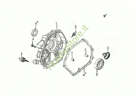 Picture of Coperchio basamento MOTORE K1100 H (EURO5) Motore