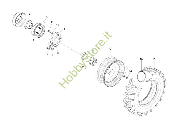 Picture of Freno e ruote FC 130 S (2020) Falciatrice