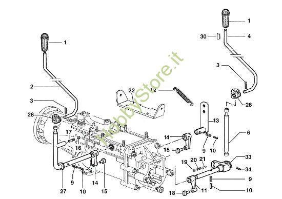 Picture of Comandi (Cambio) FC 150 MS Falciatrice