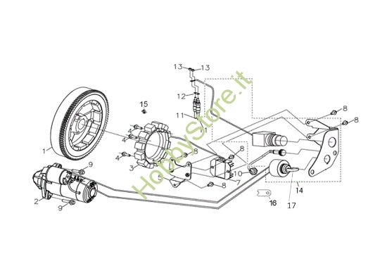 Picture of Impianto elettrico MOTORE K9000 HD (Diesel) Motore