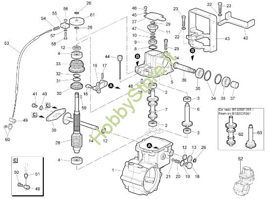 Picture of Ingranaggi del cambio - con freno fino a sn B133181825 NTS 80 (Fino/Until 2013) Trinciasarmenti