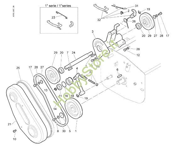 Picture of Trasmissione (2/2) NTS 80 (Fino/Until 2013) Trinciasarmenti