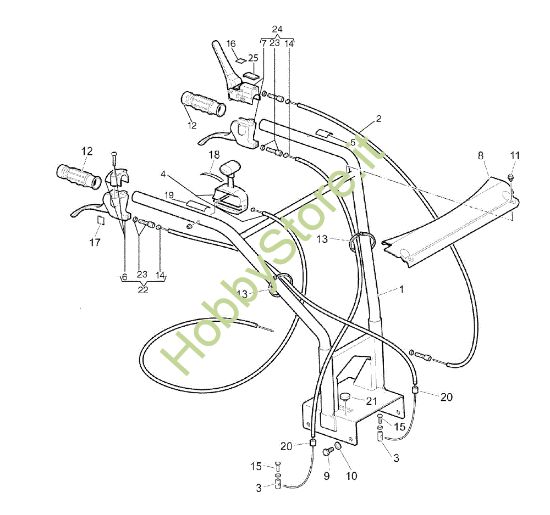 Picture of Manubrio NTR 270 V (Fino/Until 2009) Transporter