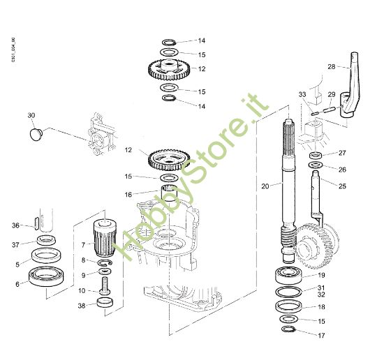 Picture of Ingranaggi (Cambio) 110 (Fino/Until 2009) Motozappa