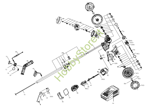 Picture of Esploso della macchina KA0195 Kress