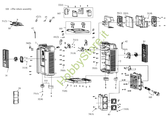 Picture of Esploso della macchina KAC841 Kress