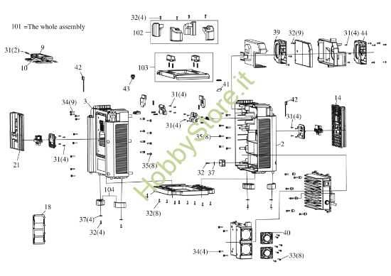 Picture of Esploso della macchina KAC844 Kress