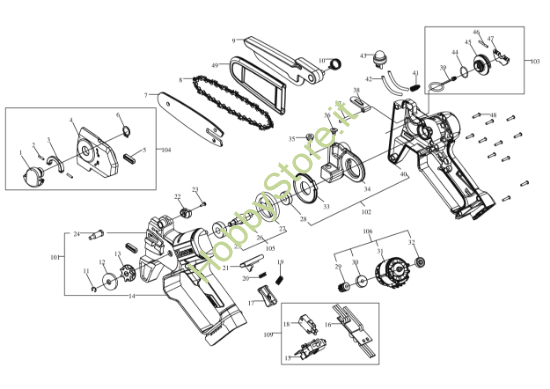 Picture of Esploso della macchina KG343E.9 Kress