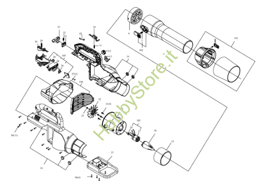 Picture of Esploso della macchina KG560E.9 Kress