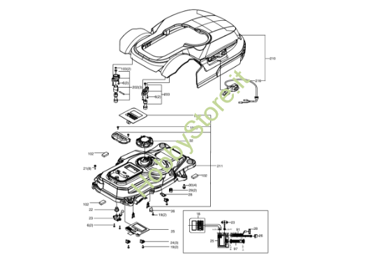 Picture of Esploso KR120E Copertura Kress