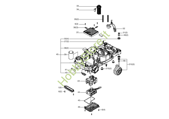 Picture of Esploso KR120E Scocca V0340419 Kress
