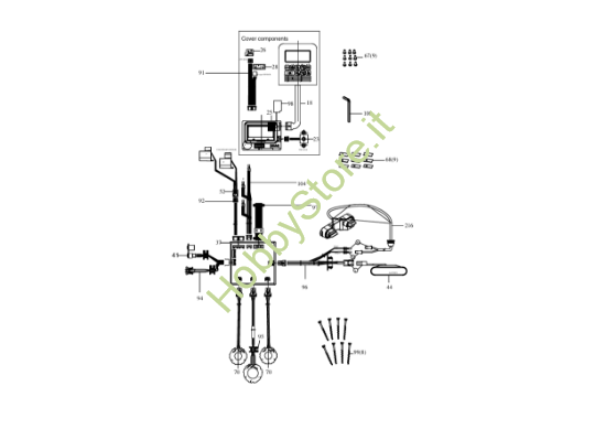Picture of Esploso KR120E Circuito Impianto elettrico Kress