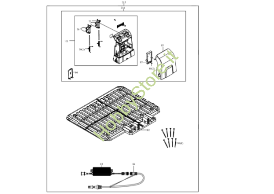 Picture of Esploso KR122E Stazione di ricarica Kress