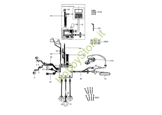 Picture of Esploso KR122E Circuito Impianto elettrico Kress