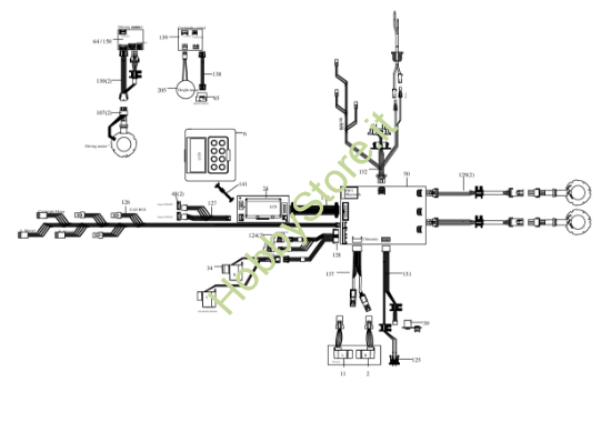 Picture of Esploso KR133E Circuito Impianto elettrico Kress