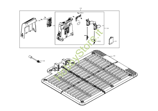 Picture of Esploso KR136E Stazione di ricarica Kress