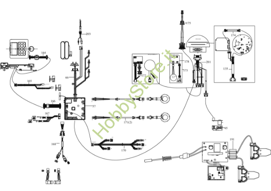 Picture of Esploso KR236E Circuito Impianto elettrico Kress