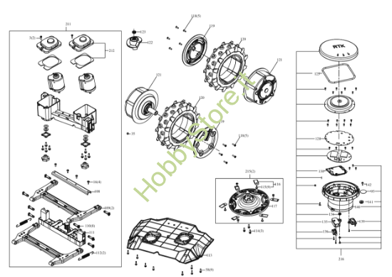 Picture of Esploso KR236E Motore Kress