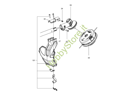Picture of Esploso KC100.9 organo di taglio Kress