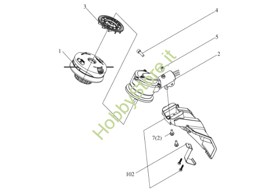 Picture of Esploso KC111.9 organo di taglio Kress