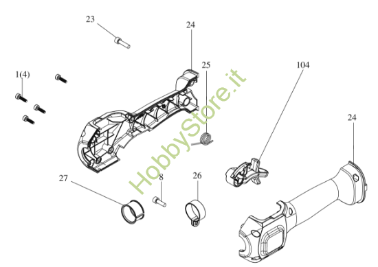 Picture of Esploso KC120.9 Maniglia Kress