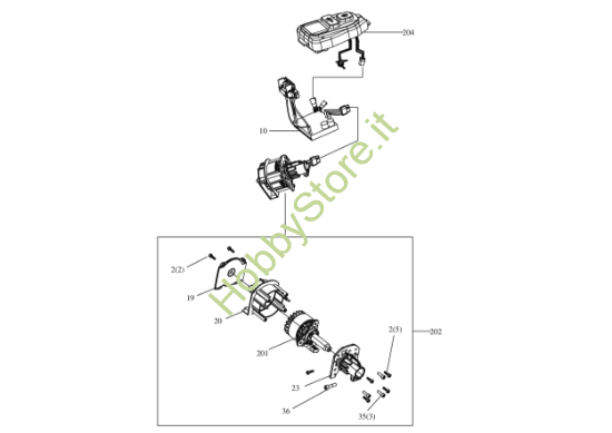 Picture of Esploso KC330.9 Impianto elettrico Kress