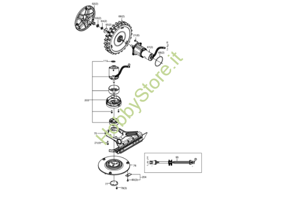 Picture of Esploso KR110 Motore Kress