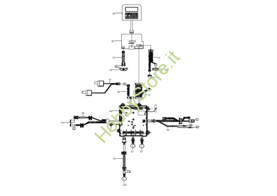 Picture of Esploso KR111 Circuito Impianto elettrico Kress