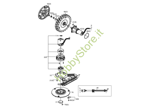 Picture of Esploso KR112 Motore Kress