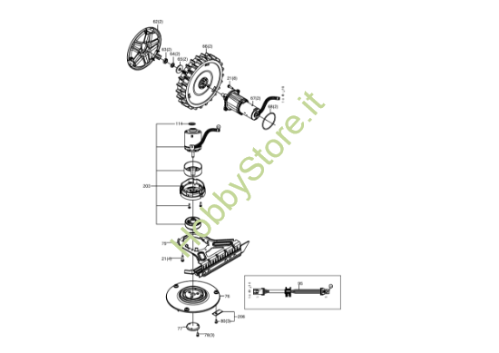 Picture of Esploso KR113 Motore Kress