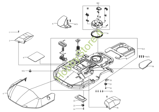 Picture of Esploso KR160E Copertura Kress