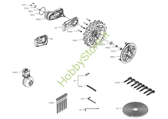 Picture of Esploso KR161E Ruote e accessori Kress