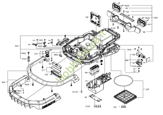 Picture of Esploso KR161E Scocca Kress