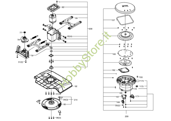 Picture of Esploso KR171E Motore Kress