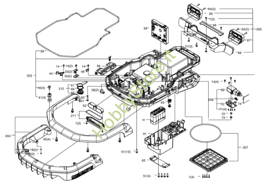 Picture of Esploso KR173E Scocca Kress