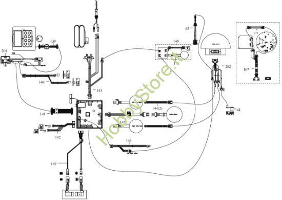Picture of Esploso KR173E Circuito Impianto elettrico Kress