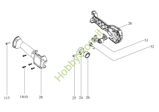 Picture of Esploso KC270.9 Maniglia Kress