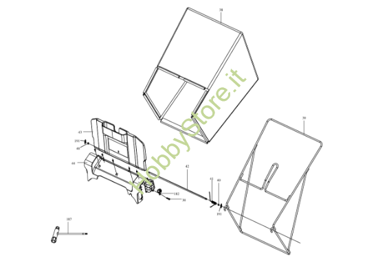 Picture of Esploso KC711.9 Sacchetto Erba Kress
