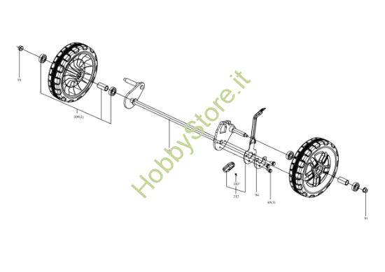 Picture of Esploso KC711.9 Ruota Anteriore Kress
