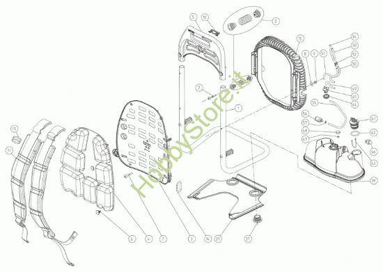 Picture of Telaio, schienale, serbatoio 12/01/2018 prodotto dal BL1200