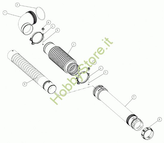 Picture of Tubi prolunga e gomito BL1200  prodotto dal 23/05/2018  al  14/10/2018