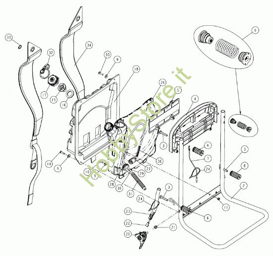 Picture of Telaio, serbatoio, schienale  prodotto dal 26/09/2007