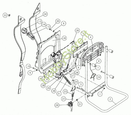 Picture of Telaio, serbatoio, schienale prodotto dal  25/09/2007