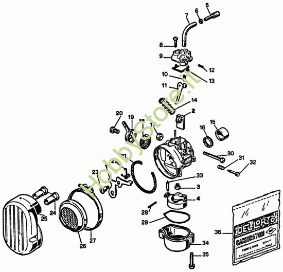 Picture of Carburatore C3 (vaschetta) prodotto dal  1988