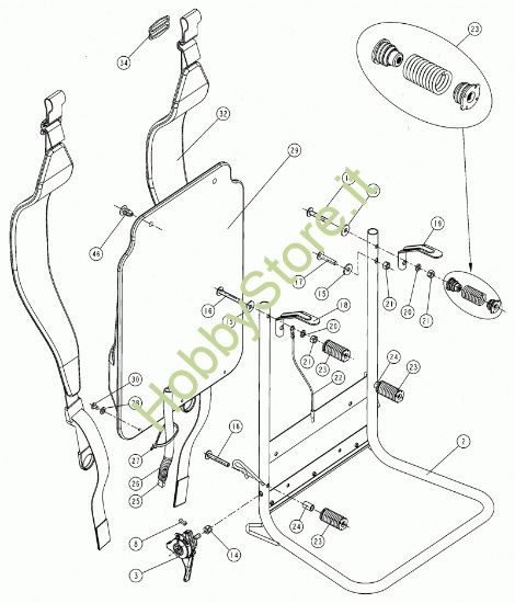 Picture of Telaio, schienale  prodotto dal 01/07/2008