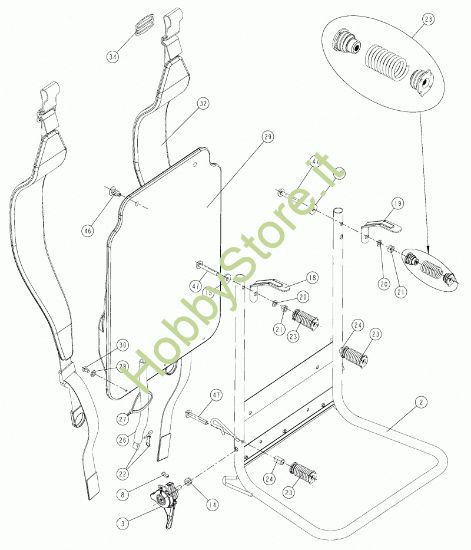 Picture of Telaio, schienale, spallacci serie 3 Evo 